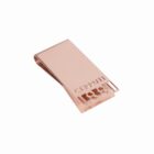 Rose gold money clip with CERRUTI 1881 engraved on it, displayed on a white background.