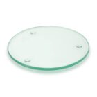 Vernice Single Glass Coaster Round - Full Colour with three rubber feet for stability.