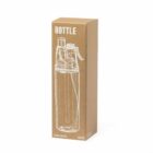 Brown box with a white outline drawing of a spray bottle and the word BOTTLE on it.