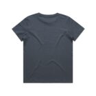 A plain dark gray short-sleeve t-shirt shown from the back on a white background.