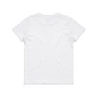 Plain white short-sleeve t-shirt shown from the back against a white background.