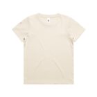 Plain, short-sleeve, cream-colored t-shirt on a white background.