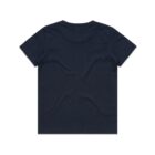 Back view of a plain black short-sleeve t-shirt on a white background.