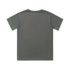 Plain gray short-sleeve t-shirt shown from the back against a white background.