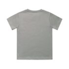 Gray short-sleeve t-shirt shown from the back on a white background.