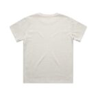 Back view of a plain, light gray short-sleeve t-shirt on a white background.