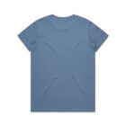 Plain blue short-sleeve t-shirt shown from the back on a white background.