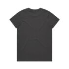 Plain black T-shirt shown from the back on a white background.