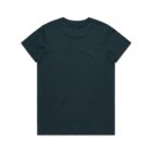 Plain dark green short-sleeve t-shirt shown from the back on a white background.