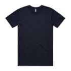 Plain black short-sleeve t-shirt laid flat on a white background.
