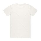 Plain white short-sleeve t-shirt shown from the back on a white background.