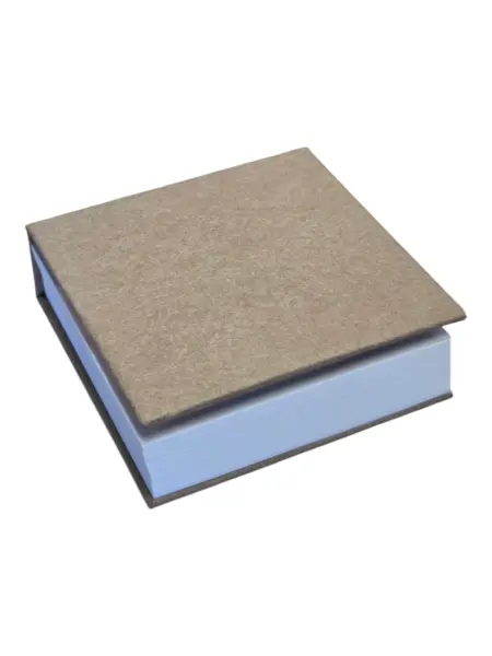 sticky notepad with brown natural cover