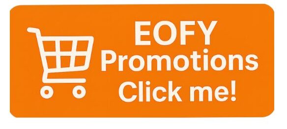 a click me button with shopping cart on a orange and white back ground