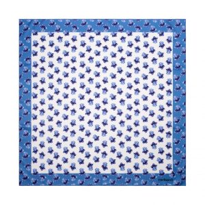 Floral Hortense Bright Blue Scarves