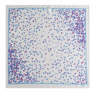 Tourbillon Blanc Silk Scarves