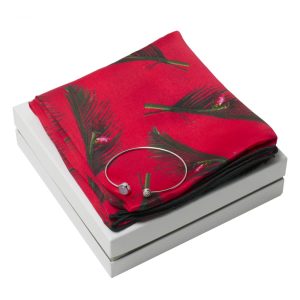 Stud Cacharel Bracelet & Silk Scarf Sets