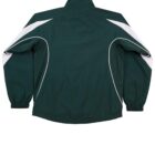 Dark green jacket with white accents, shown from the back on a plain background.