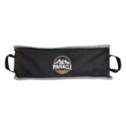 Black zippered bag with handles and a Pinnacle logo featuring mountains and a sun.