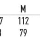 Slim fit size chart with chest and body length for XS to 5XL sizes in centimeters.
