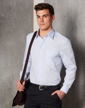 KU III Men's Mini Check L/S Shirts