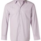 Light purple long-sleeve dress shirt with buttons and a chest pocket.