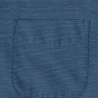 Blue fabric with a subtle dotted pattern and a front patch pocket.