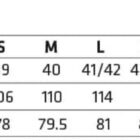 Size chart for mens slim-fit shirts, showing collar, chest, and body length for XS-5XL.