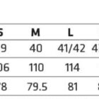 Mens slim-fit shirt size chart with collar, chest, and body length measurements for XS to 5XL.