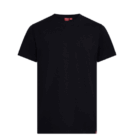 Redland Cotton Tee, plain black short-sleeve t-shirt on a white background.