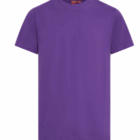 Redland Cotton Tee in plain purple with short sleeves on a white background.