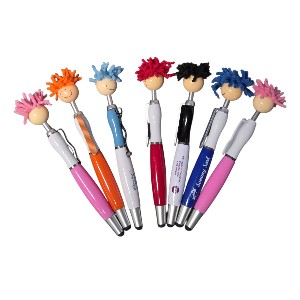 Branded mop top fuzzy hair pens—your Best Pens for Branding 2025.