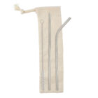 Beige pouch with metal straws and brush for The Business Social Hampers.