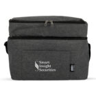 Gray insulated lunch bag with Smart Insight Securities logo from The Executive Celebration Hampers.