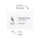 Thank you card with The Executive Celebration Hampers—ideal for gift baskets and custom notes.