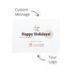 Holiday card template for The Morning Meeting Hampers with space for your message and logo.