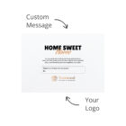 A Home Sweet Home card from The Corporate Comfort Collection, ready for your message.