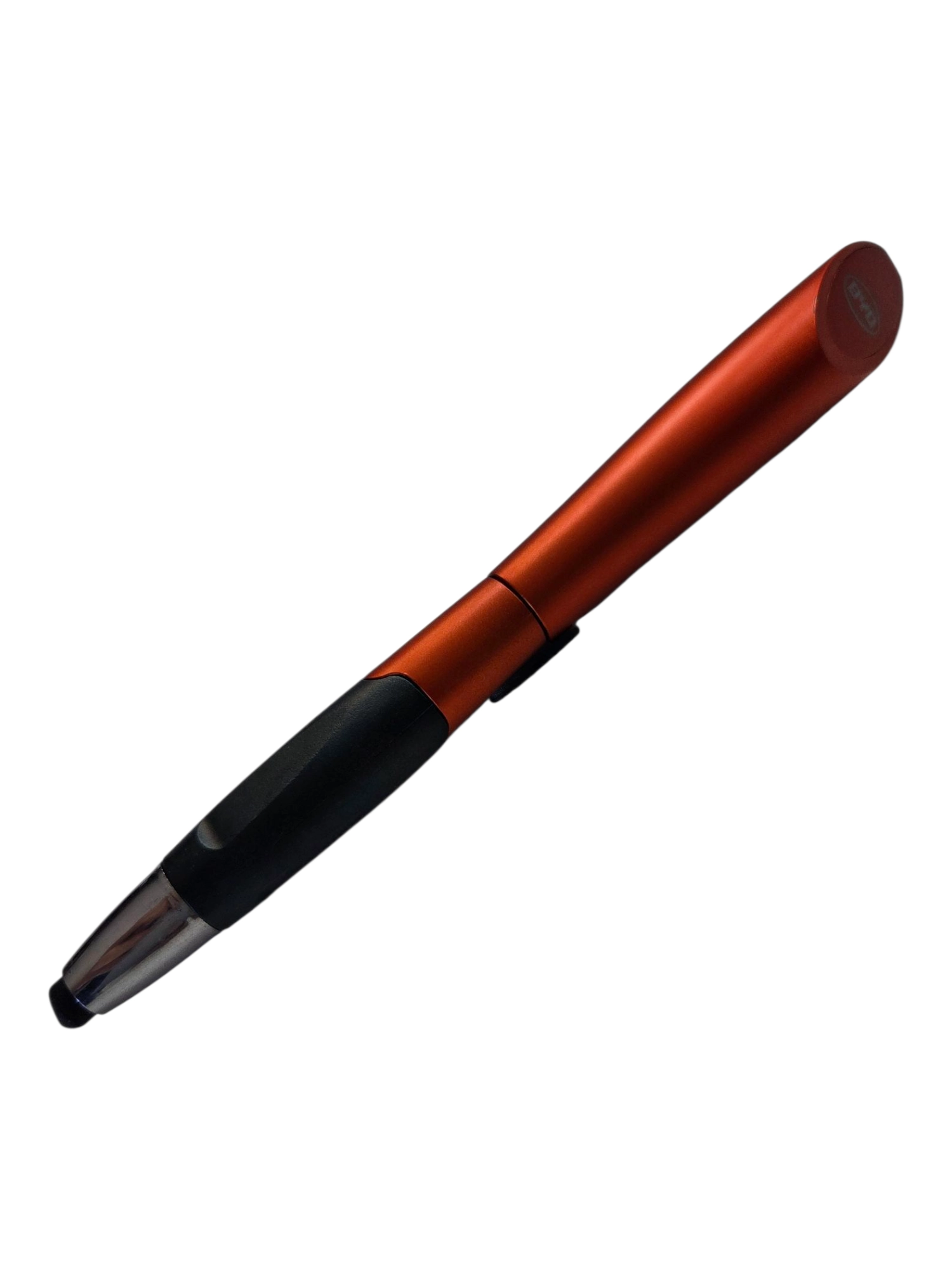 A red and black pen with a silver tip, perfect for jotting down recommendations.