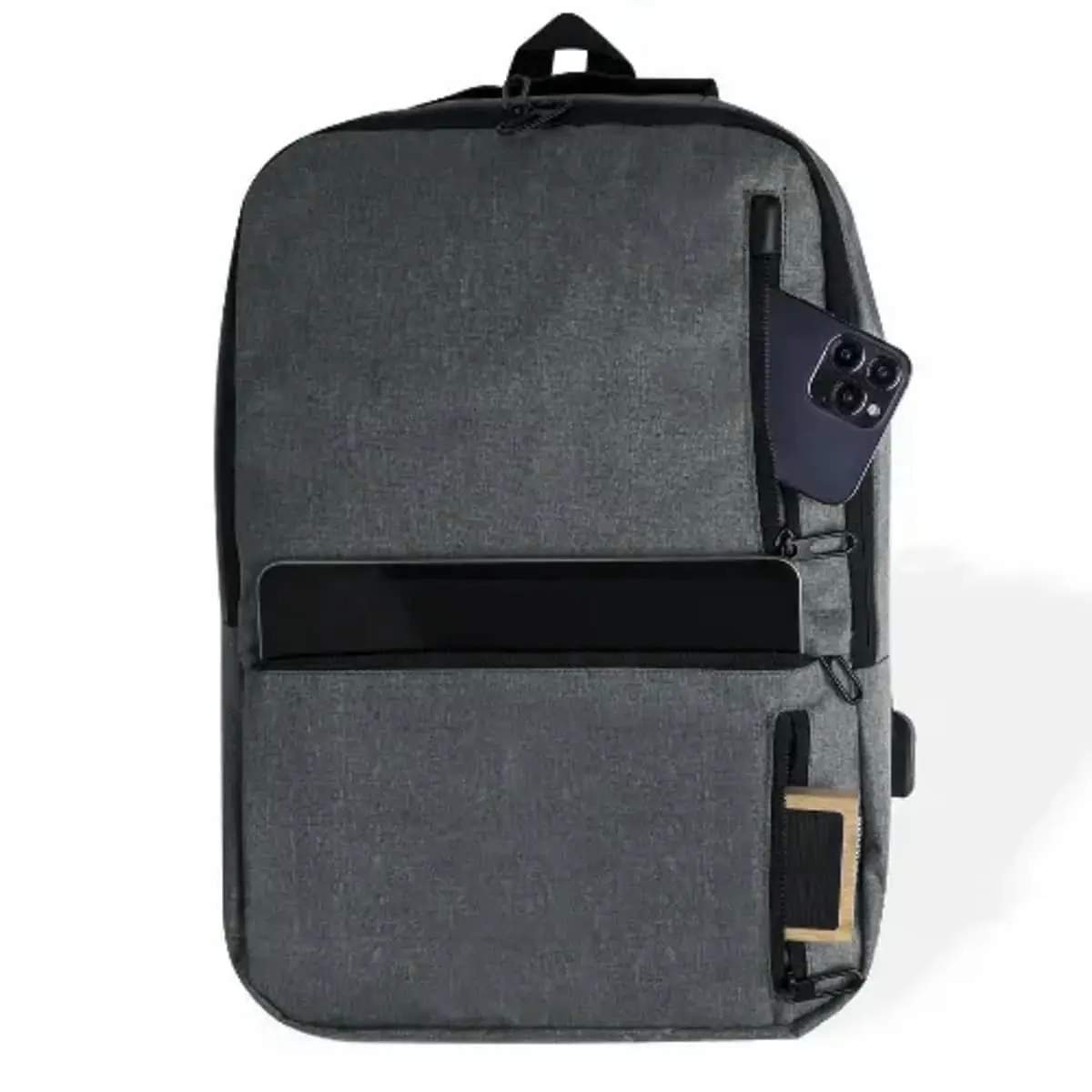 Assorted eco-friendly promotional backpacks