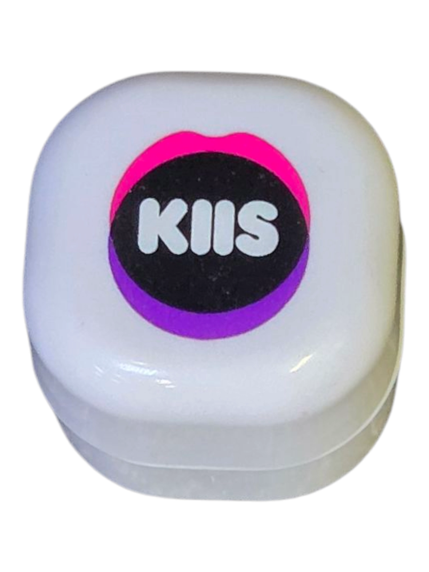 White case with pink lips design, KIIS in bold—perfect for the big business trendsetter.