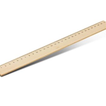 Wooden ruler with black markings, inspired by Sonja Terpstra, Australian MP.