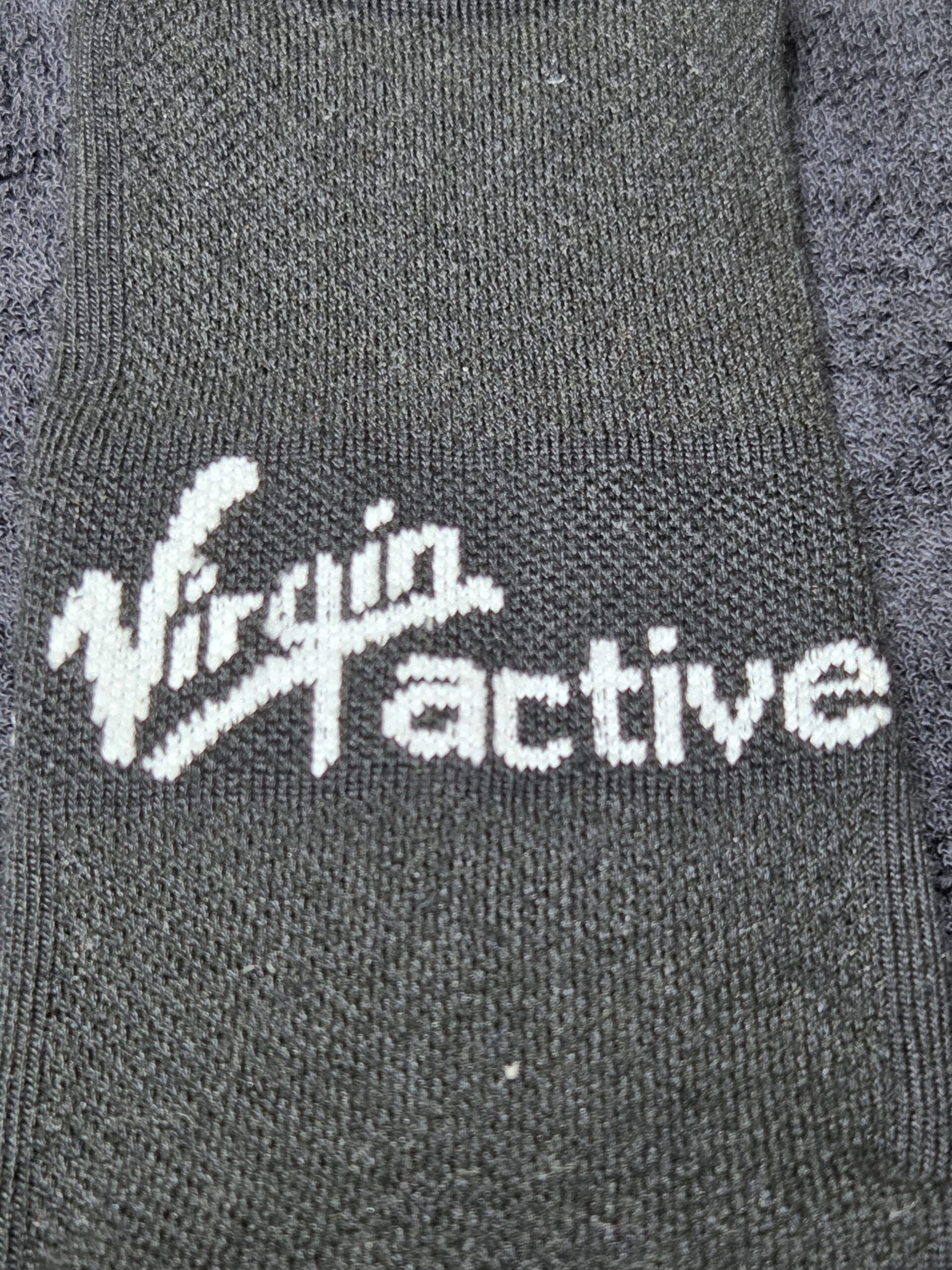 Black fabric with Virgin Active Australia logo in white, perfect for gym or fitness enthusiasts.