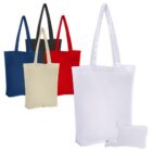 Five Event Eco Calico Bags - rush in assorted colors, ideal for daily or urgent use.
