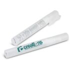Two clear spray pens, one with branding that reads creations EVENTS AND PROMOTIONS.