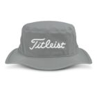 Gray bucket hat with the word Titleist written in white script on the front.