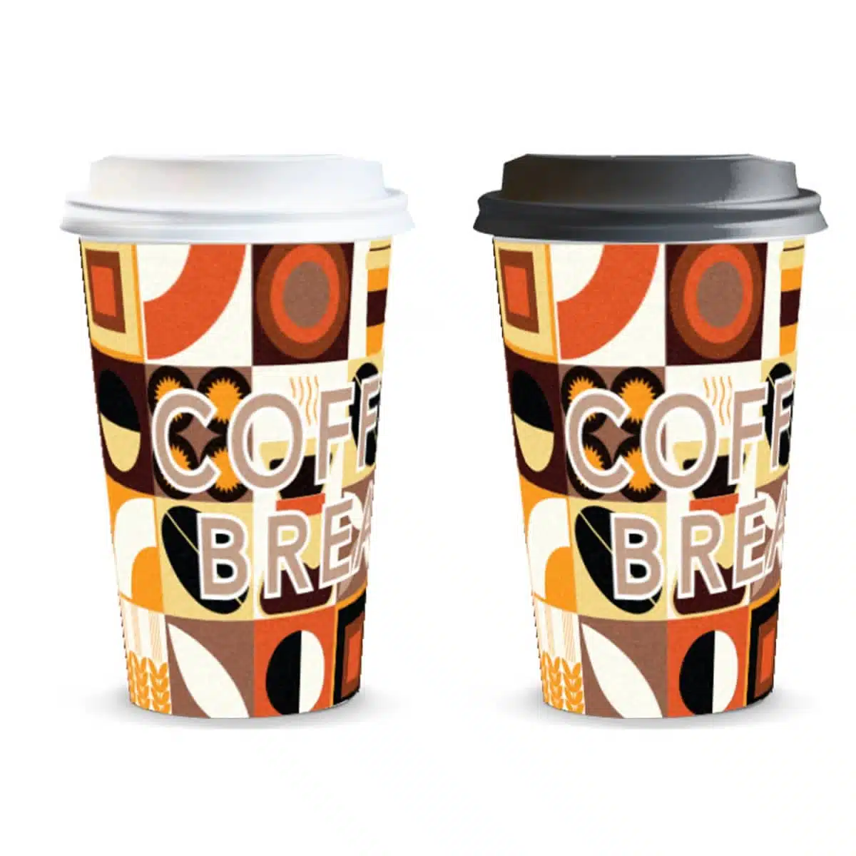 PE Lined Paper Coffee Cups - 350ml