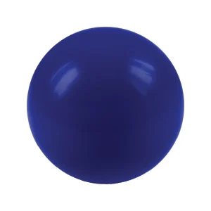 Round stress ball with a printed logo