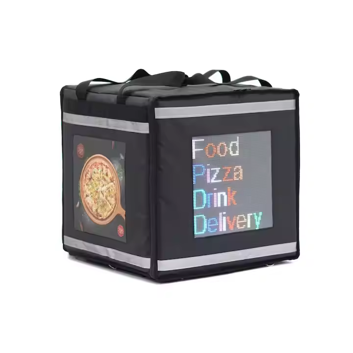 Custom Pattern Logo Led Food Delivery Bags