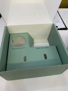 green gift box inserts