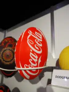 baseball with coca cola logo
