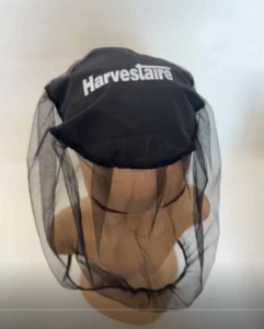 black mosquito head net